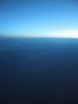 Normandy and sunrise from the plane