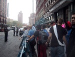 Kids arguing with/taunting the bigots across the street